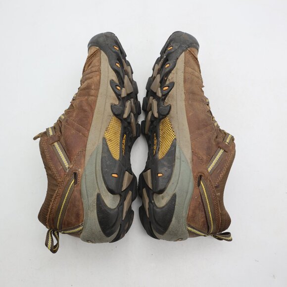 Keen Targhee II Men's 12 Brown Leather Low Top Lace Up Waterproof Hiking Boots - Picture 6 of 12